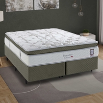 Cama Box King Herval Imperatore Eco Bamboo 193x203x73cm Molas Ensacadas - Marrom