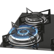 Cooktop 4 Bocas a Gás Fischer 9788 - 12916 Tripla Chama Preto Ébano - Bivolt