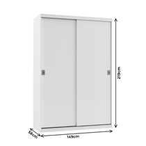 Guarda-Roupa Solteiro THB Harmony 2 Portas 2 Gavetas