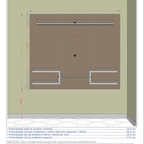 Painel para TV até 55 Polegadas 1,63m Bechara Atlas