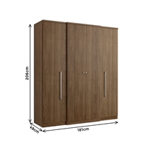 Guarda-Roupa Casal 4 Portas 2 Gavetas THB Splendore