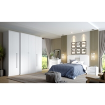 Guarda-Roupa Casal 4 Portas 2 Gavetas THB Splendore