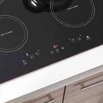 Cooktop 4 Bocas de Indução Fischer com Mesa Vitrocerâmica 4mm e Display Digital Preto