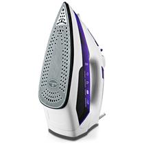 Ferro à Vapor Mondial Ceramic Express F-40 com Base Cerâmica e Vapor Vertical Roxo/Branco