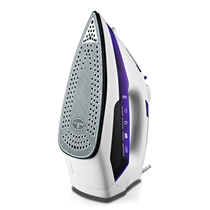 Ferro à Vapor Mondial Ceramic Express F-40 com Base Cerâmica e Vapor Vertical Roxo/Branco