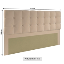 Cabeceira Denken Paris para Cama Box King 195cm