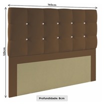 Cabeceira Casal Denken Paris Estofada 140cm