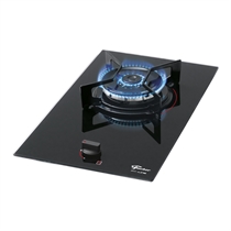 Cooktop 1 Boca a Gás Fischer TC Fit Line Tripla Chama Preto - Bivolt