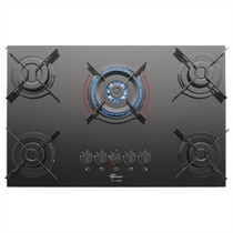 Cooktop 5 Bocas a Gás Fischer TC Fit Line com Tripla Chama Preto - Bivolt