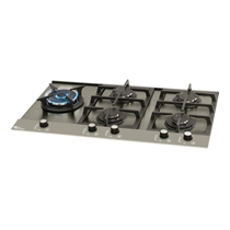 Cooktop 5 Bocas a Gás Fischer Platinium Prime com Tripla Chama Inox Escovado - Bivolt