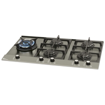 Cooktop 5 Bocas a Gás Fischer Platinium Prime com Tripla Chama Inox Escovado - Bivolt