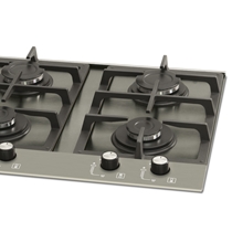 Cooktop 5 Bocas a Gás Fischer Platinium Prime com Tripla Chama Inox Escovado - Bivolt