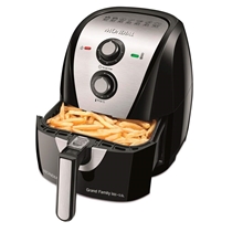 Fritadeira Sem Óleo Mondial Grand Family AF-55 I 5,5 Litros 1900W com Timer Temperatura Até 200°C Inox