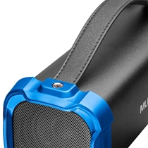 Caixa de Som Portátil Multilaser SP350 Bazooka 50W Bluetooth – Preto/Azul