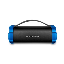 Caixa de Som Portátil Multilaser SP350 Bazooka 50W Bluetooth – Preto/Azul