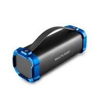 Caixa de Som Portátil Multilaser SP350 Bazooka 50W Bluetooth – Preto/Azul