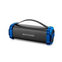 Caixa de Som Portátil Multilaser SP350 Bazooka 50W Bluetooth – Preto/Azul