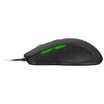 Mouse Gamer Multilaser MO273 6 Botões 3200DPI com Mouse Pad – Preto/Verde