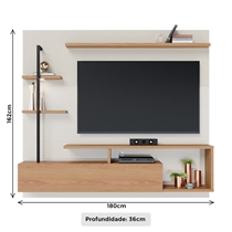 Estante Home para TV ate 58” 1,8m Colibri Maragogi