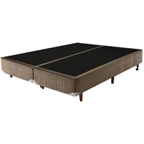 Base para Cama Box Queen Cristalflex Barcelona Suede 158x198X36cm - Marrom