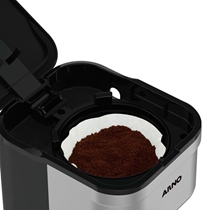 Cafeteira Arno Preferita CFPF 750ml 18 Xícaras 650W com Filtro Lavável Inox/Preto