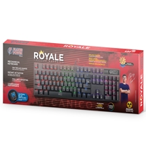 Teclado Gamer Mecânico ELG Flakes Power Royale FLKT001 com 87 Teclas Anti-Ghosting Preto