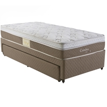 Cama Box Solteiro Herval Coimbra MH 1453 88x188x59cm com Cama Auxiliar e Molas Maxspring – Cobalt