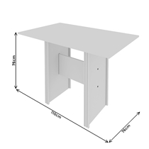 Conjunto de Mesa de Jantar Indekes New Talita 110x76cm com 4 Cadeiras