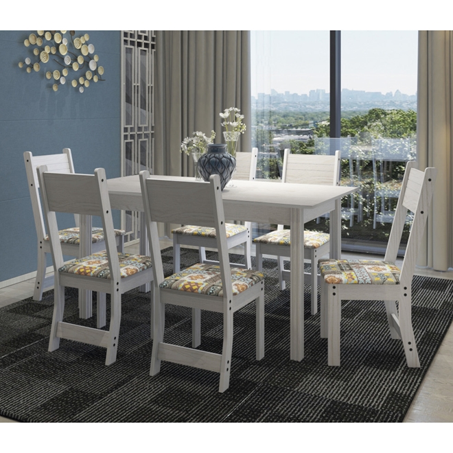 Conjunto De Mesa De Jantar Indekes New Dallas X Cm Schumann