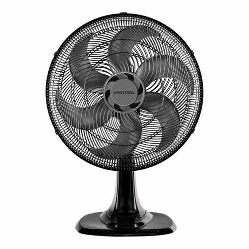 Ventilador de Mesa Ventisol Turbo Premium 6 Pás 40cm Preto