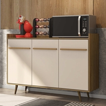 Aparador Buffet 135cm 3 Portas com Pés Palito Bechara Quartzo