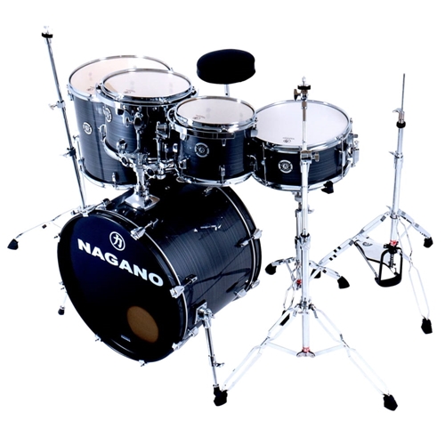 Bateria Ac Stica Nagano Garage Rock Bumbo F Multisom