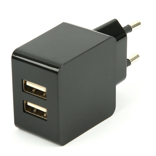 Carregador de Parede Leon AC06 com 2 Portas USB 12W - Preto