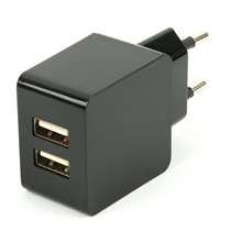 Carregador de Parede Leon AC06 com 2 Portas USB 12W - Preto