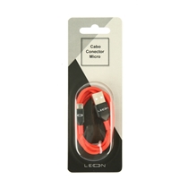 Cabo Micro-USB Leon CC-104A USB 2.0 - Vermelho