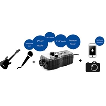 Interface de Captação para Microfone e Guitarra Saramonic SmartRig Plus 2 Entradas XLR Phantom Power