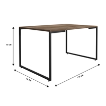 Mesa de Jantar 4 Lugares Fitmobel Porto 135x90cm