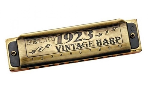 Gaita Harmônica Hering Diatônica Vintage Harp 1020 20 Vozes Afinação C (Dó)