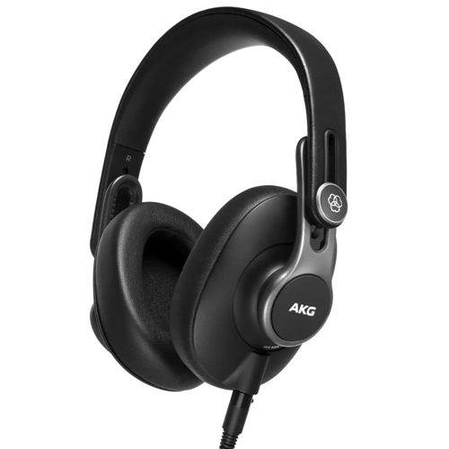 Fone de Ouvido Profissional AKG K371 com Drivers 50 mm e 3 Cabos - Preto