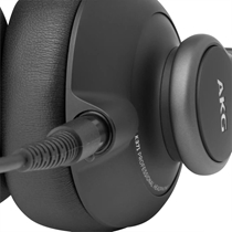 Fone de Ouvido Profissional AKG K371 com Drivers 50 mm e 3 Cabos - Preto