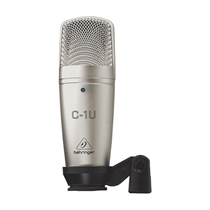 Microfone Condensador Com Fio Behringer C-1U USB - Dourado