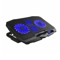 Base para Notebook Warrior AC332 Ingvar com LED Azul e 4 Ventoinhas