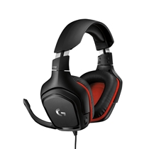 Headset Gamer Logitech G332 para PC e Consoles P2 3,5mm - Preto/Vermelho