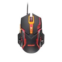 Mouse Gamer Multilaser MO270 2400 DPI USB - Preto e Laranja