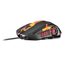 Mouse Gamer Multilaser MO270 2400 DPI USB - Preto e Laranja