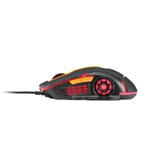 Mouse Gamer Multilaser MO270 2400 DPI USB - Preto e Laranja