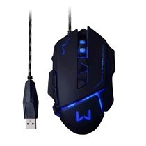 Mouse Gamer Warrior MO261 3200DPI - Preto