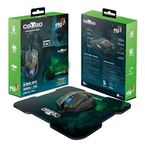 Combo Mouse e Mouse Pad Gamer ELG CGGO21 3200DPI - Camuflado