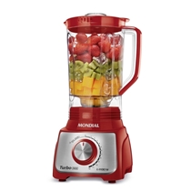 Liquidificador Mondial L-1100 RI 1100W 3 Litros 12 Velocidades Vermelho/Inox