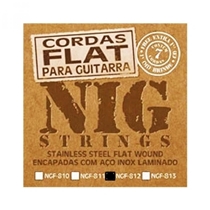 Encordoamento para Guitarra NIG NGF812 Flat 0.12